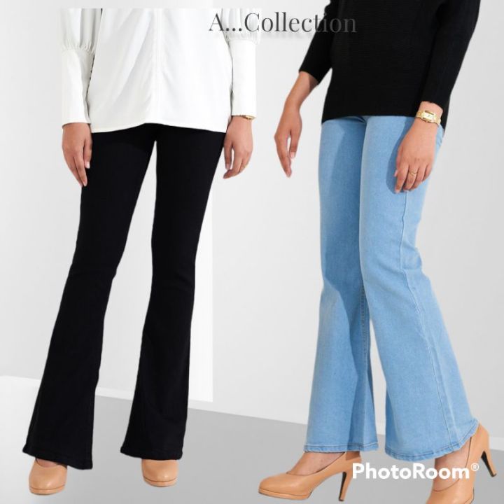 women-bootcut-jeans-pant-for-women-good-quality-ready-stock