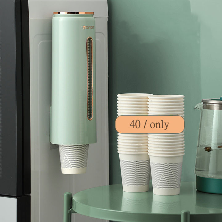 cup-dispenser-holder-wall-mounted-automatic-disposable-cup-storage-rack-organizer-water-dispenser-cup-holder