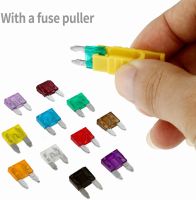 150Pcs Mini Car Fuses With Box Clip Assortment 2A/3A/5A/7.5A/10A/15A/20A/25A/30A/35A/40A Auto Micro Blade Type Fuse Set Truck Fuses Accessories