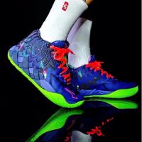 MB.01 lamelo Ball "Galaxy" รองเท้าบาสเก็ตบอล คุณภาพสำหรับผู้ชายผู้หญิงพร้อมกล่อง actual basketball shoes joint black and gray mid-top basketball shoes 376443