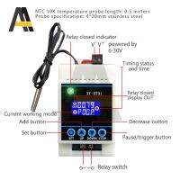 Dt01ตัวควบคุมจอแสดงผลอุณหภูมิดิจิทัล30a รีเลย์18b2 0เซ็นเซอร์โมดูลรางเทอร์โมสตัตดิจิตอล0.5ม. 10K หัววัด