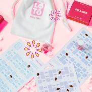 Bộ trò chơi Lô Tô Doll Eyes dễ thương, chất liệu tốt quà trúng game