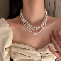Korea Necklace Multi-layer Pearl Necklace Jewlery Gift Clavicle Chain Fashion Necklace Pearl Necklace