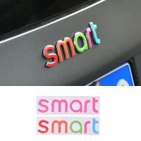 【LZ】◐☇  Logotipo traseiro boot carta adesivos decorativos colorido adesivo gota traseiro adesivos para smart fortwo forfour 453 2020 2021