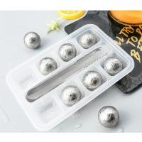 Stainless Steel Ice Ball Set 9 Pcs Chilling Stones Whisky Stones Reusable Ice Cubes with Tongs for Men Best Drinking Gift