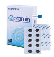 Biopharm Optamin ออปตามิน ดูแลสายตา 10 แคปซูล 3 แผง 1 กล่อง