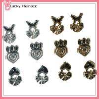 LUCKY HAIRACC 6 Pairs มงกุฎมงกุฎดอกไม้ ต่างหูยกกระชับ รูปหัวใจ รูปทรงผีเสื้อ หลังต่างหูคลัทช์ อุปกรณ์เสริมเสริม 0.39x0.59inch ปรับได้ปรับได้ สำหรับเครื่องประดับต่างหู