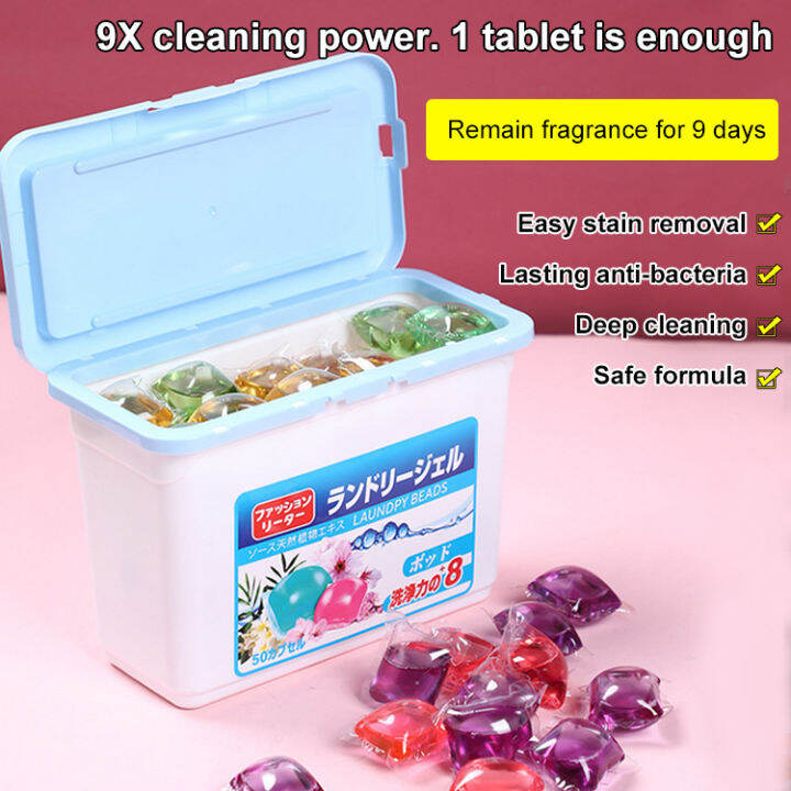 Laundry bead laundry detergent 40 boxes of clothes to decontaminate and