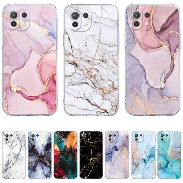 enjoy-electronic-phone-case-for-xiaomi-mi-11-lite-5g-soft-tpu-clear-back-cover-for-xiaomi-mi-11-lite-11lite-mi11-coqueluxury-marble-texture-capa