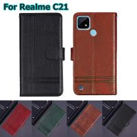 ✻ Case For Realme C21 Cover Flip Phone Protective Shell Stand Wallet Leather Book On For RealmeC21 C21y Case Etui Hoesje Funda Bag