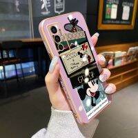 Jjlingji เคสสำหรับ Vivo V23e 5G,เคสโทรศัพท์รูปการ์ตูนมิกกี้เมาส์น่ารักหรูหราเคลือบด้านข้างเคสซิลิโคนคลุมทั้งหมดป้องกันกล้องกันกระแทกซอฟเคส