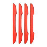 4PCS Car Side Door Reflective Anti-Collision Strips Scrape Guard Cover