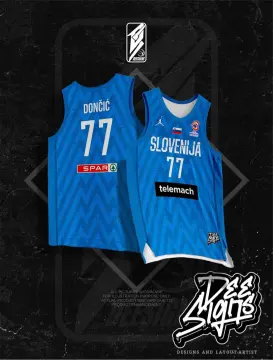 NORTHZONE Slovenia Dark Basketball Jersey Full Sublimated