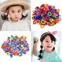 [Cutewomen2020] 100Pcs เด็กผู้หญิง Scrunchies ผม Ties ผู้ถือหางม้าวงเชือก