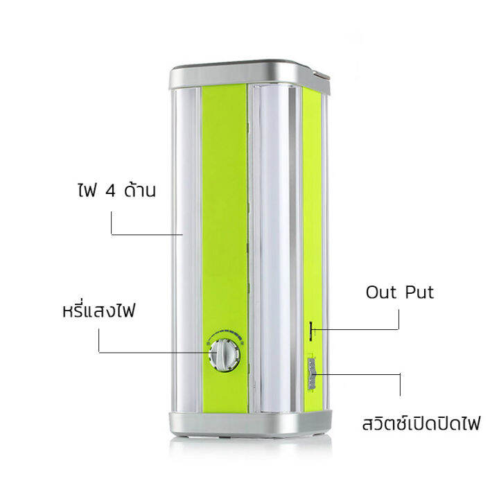 โคมไฟแคมป์ปิ้ง-ไฟledแบบชาร์จไฟบ้าน-พร้อม-usb-output-กลางแจ้งไฟดับไฟฉุกเฉินโคมไฟเต็นท์แบบพกพา-หรี่แสงไฟ