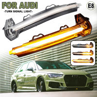 2Pcs สำหรับ Audi A4 A5 B9 S4 S5 2017 2018 2019แบบไดนามิก Blinker ไฟเลี้ยว LED Blink ด้านข้างกระจกไฟ2020 2021