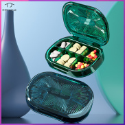 HKStorage Japanese small pill box divided into small package to carry