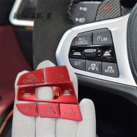 Car Styling for BMW G20 G28 Steering Wheel Buttons switch Frame protection cover Sticker Trim 3 Series Auto Interior Accessories