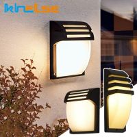 12W LED Outdoor Wall Lamp E27 Waterproof Black/Bronze Porch Sconce Front Door Terrace Home Garden Exterior Wall Lighting Fixture