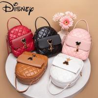 New Disney Mickey Mouse Backpack for Women Fashion Diamond Pattern Girls Travel Backpack Students School Bags Leisure Backpack