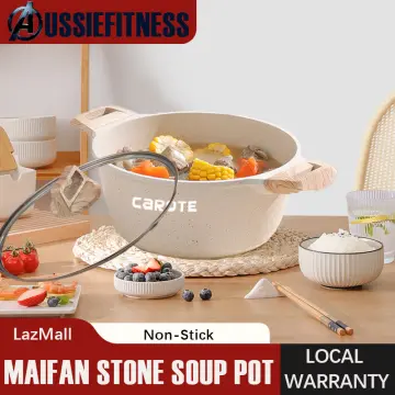 CAROTE Non Stick Dutch Oven with lid, Nonstick Stock Pot Soup Pot