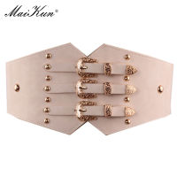 Maikun Belt Autumn And Winter Wild Fashion Decoration Dress Wide Belts Korean Elastic Vintage Black Belt Female Girdle