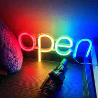 LED Neon Open Sign ความสว่างสูงกันน้ำ Mini Neon Open Sign สำหรับธุรกิจกลางแจ้ง