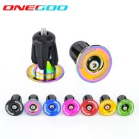 2023 NEW ONEGOO 1 Pair Bike Grip Handle Bar End Cap Aluminium Alloy MTB Handlebar Grips Plugs Caps for Bicycle Handlebar Accessory