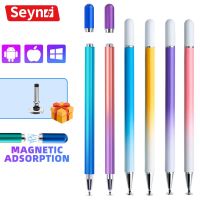 SEYNLI Magnetic Touch Screen Stylus Gradient Color Built-in Replaceable Suction Cup Pen Tip Transparent Disc Capacitive Pencil Stylus Pens