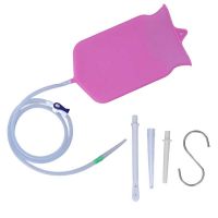 ﹍♀ Silicone Enema Bag Kit Intestinal Cleansing Enema Douche Combination Set For Home Traveling Bathroom Hardware