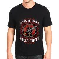 เสื้อยืดแฟชั่น Victory Or Valhalla Shield Maiden Viking สําหรับผู้หญิงผู้ชาย XDEI