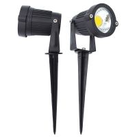 Outdoor Garden Aluminum Waterproof 5W LED COB Lawn Light Spike DC 12V Lamp Christmas Street Bulb AC 85-265V Lighting