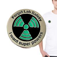 Science Enamel Pin Forget Lab Safety Enamel Pin Durable Light Vibrant Color Stylish Science Enamel Pin For Clothes Hats Shoes Bags classic