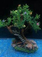 ∏卍♕ shipping sunken fish tank landscaping decoration shrimp house nest farming aquatic plants simulation plant rockery bonsai tree