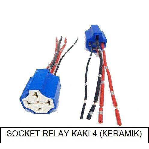 A Socket Cable Relay Ceramic Soket Relay Klakson Lampu Kaki