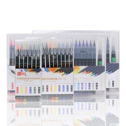 12/24/30 Colors Water-Based Acrylic Paint Pens Soft Brush Tip