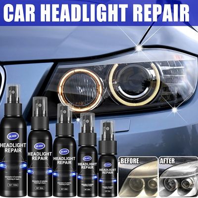 【LZ】✽ஐ●  Car Headlight Polishing Agent Scratch Remover Repair Fluid Headlight Renewal Polish And Maintenance Liquid Kit Auto Accessories