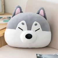 Cute Husky &amp; Shiba Inu Plush Toy Stuffed Soft Animal Dog Pillow hand warm Christmas Gift Peluche for Kids Girls Kawaii Present