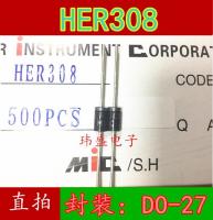 10pcs HER308 1000V 3A DO-27