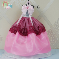 VEW8 Handmade Princess Wedding PARTY ชุดเสื้อผ้าสำหรับตุ๊กตาของขวัญ