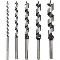 5Pcs Wood Drill Bit 9inch Length Screw Point Hex-Shank Drill Deep Hole in Woodworking Cutter