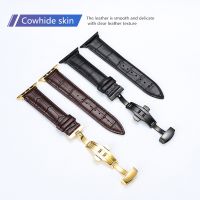 ¤✻ 42MM 38MM strap bracelet Apple Watch iWatch series leather belt 1/2/3/4/5 strap is made of the first layer of cow leather