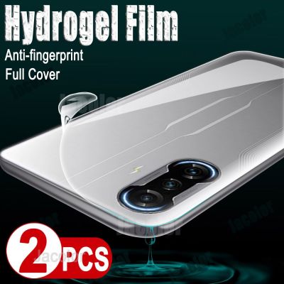 2PCS Safety Hydrogel Film For Xiaomi Poco X3 M3 F3 F2 Pro GT NFC Battery Back Cover Film Little X3NFC X3Pro M3Pro Water Gel Film Replacement Parts