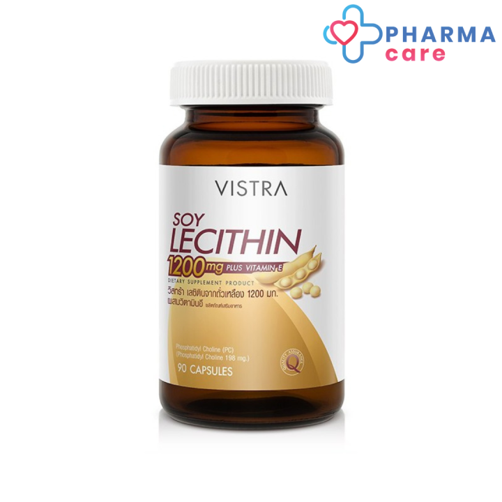 vistra-soy-lecithin-1200mg-plus-vitamin-e-วิสทร้า-ซอย-เลซิติน-1200-มก-90-เม็ด-pharmacare