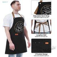 【hot sale】₪┇ D13 angeyong Kitchen Apron Funny Print Dir-resistant Pockets Unisex Full Cover Ideal for Bbq Bar Coffee House Diner Protects Clothes While Cooking