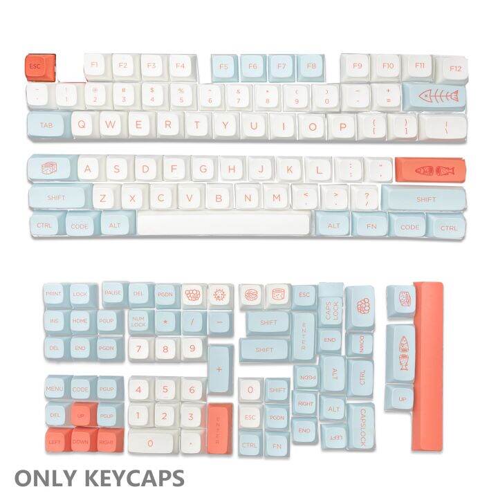 กุญแจ134คีย์-ชุด-pbt-dye-subbed-key-cap-xda-hight-profile-keycaps-สำหรับสวิตช์-mx-คีย์บอร์ดแบบกลไก