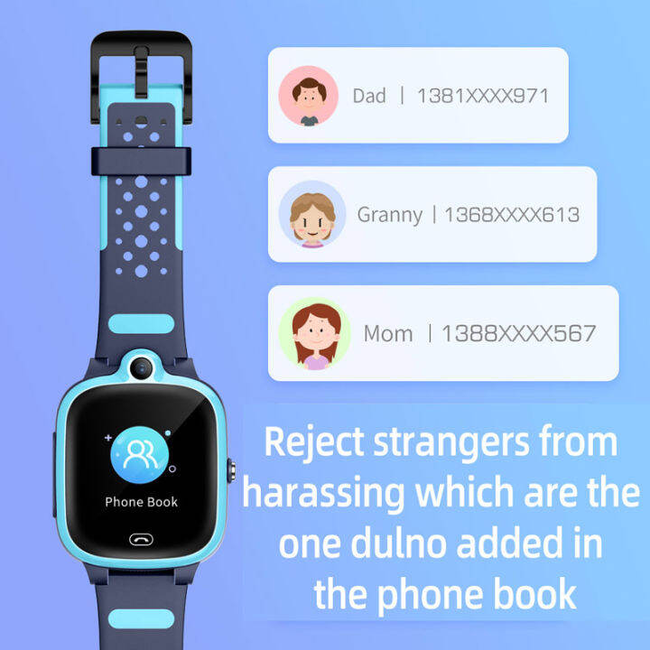 Original 4G Sim A81 Kids Smart Watch Video Call GPS Wifi Position IP67 Waterproof Remote Monitor