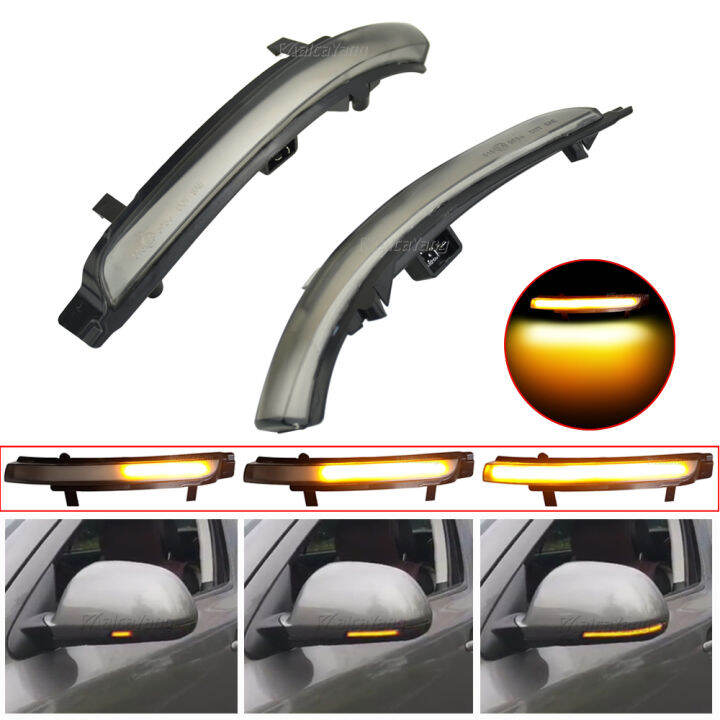 2ชิ้นสำหรับ-octavia-2009-2013สุดยอด2008-2014แบบไดนามิก-led-เลี้ยวไฟกระพริบกระจกกะพริบแสง