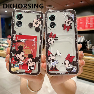 DKHORSING เคสโทรศัพท์ MK ใหม่สำหรับ OPPO A78 / A78 NFC น่ารักรูปแบบ MN กระเป๋าใส่บัตรปลอกอ่อน Oppo A78 4G 2023เลนส์ป้องกันกล้องฝาครอบหลังซิลิโคน OPPOA78 NFC