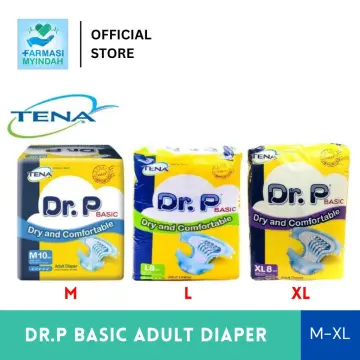 Dr.p Basic Adult Diaper Xl 8's  Dry And Comfortable - Alpro Pharmacy